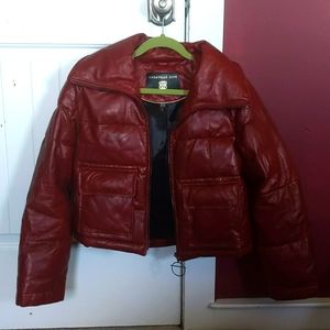 Insulated leather jacket by bagatelle